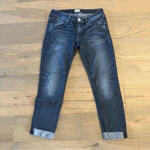 Hudson Cuffed Cropped Straight Jeans